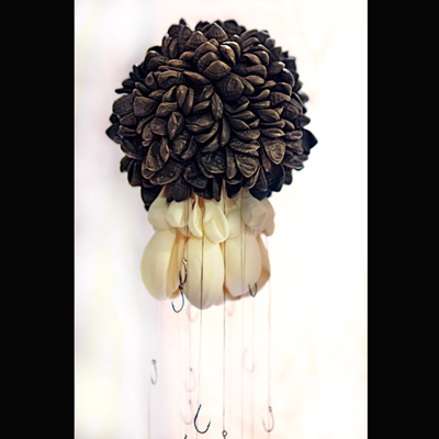 Latex, Foam, Pins, Hooks, Wire, 'Untitled 2010'