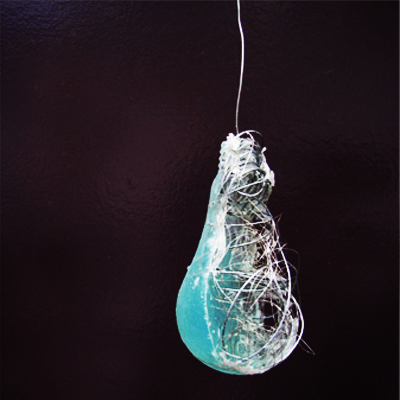 Glycerin Casting, Wire, 'Bulb Wire 2009'