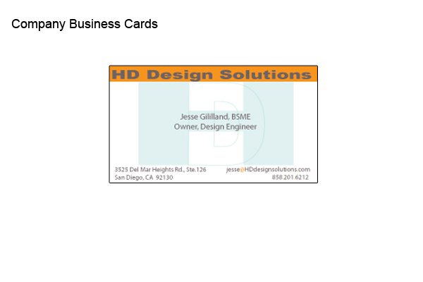 HD Design Bus Card